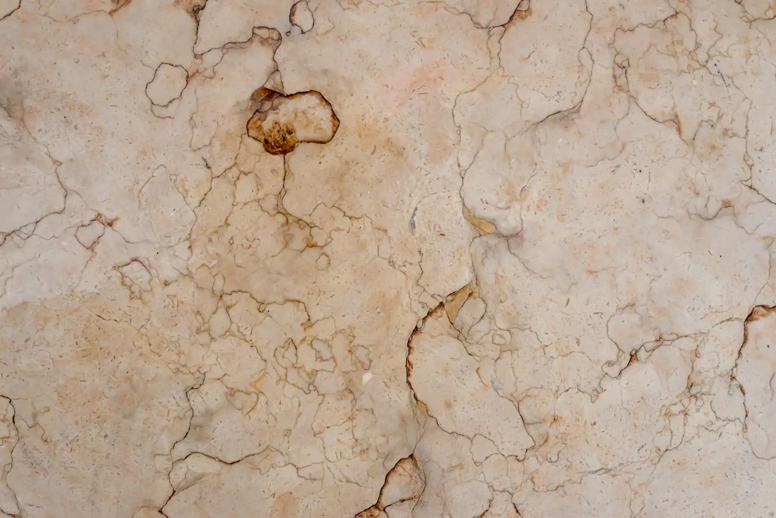 Detailed view of natural marble texture showcasing organic patterns and earthy tones.