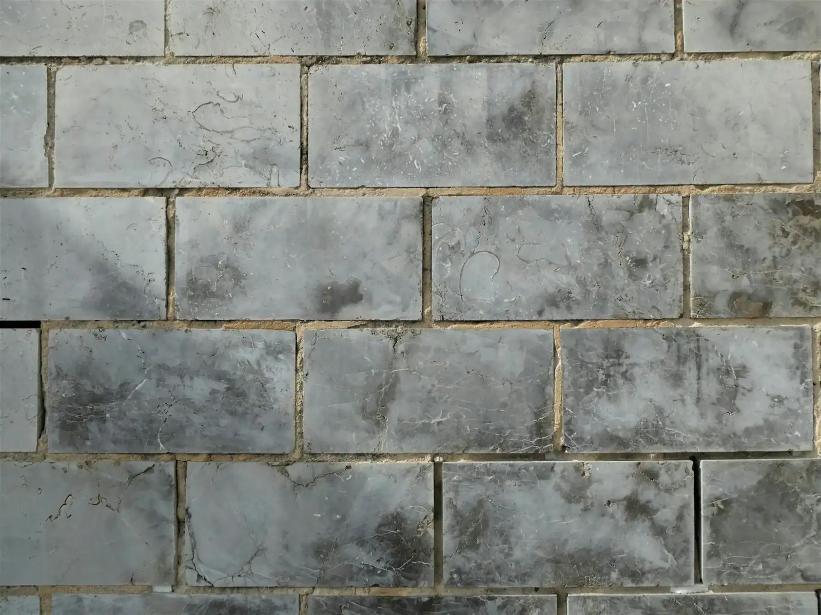 Close-up of textured ceramic wall tiles forming a uniform pattern.