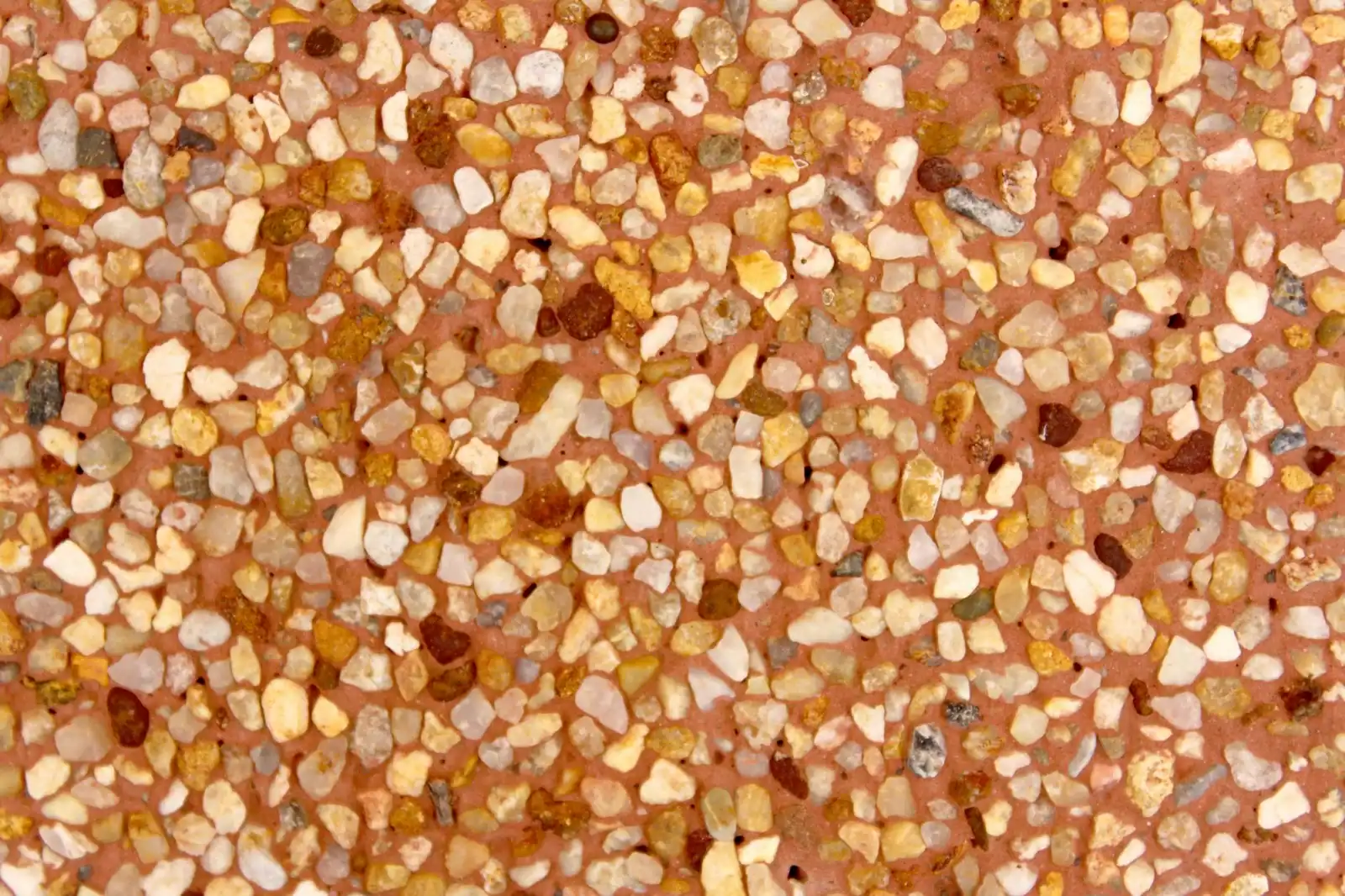 Bright, natural stone mosaic surface ideal for design projects.